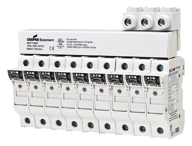 1- and 3-phase comb busbars CH fuse holders Contact safety covers Catalog numbers Profile Height DRL35MMLO Low 7.