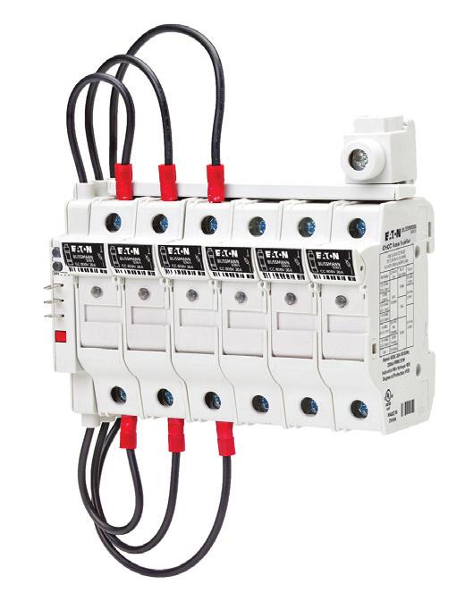 PLC remote fuse monitor Installation Mounts on the left side of the fuse holder and mechanically interlocks with the fuse holder switch handle with hardware provided Degree of protection Finger-safe