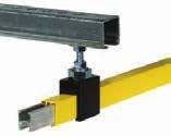 The maximal horizontal and vertical tolerance between the crane rail and rail holder support bracket is ± 5 mm. It has to be ensured, that the support construction is rectangular to the crane rail.