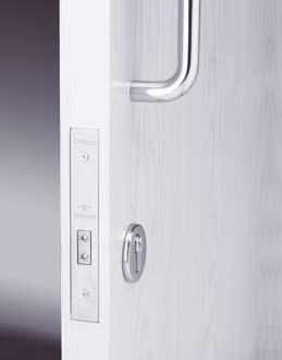The deadbolt can be thrown and withdrawn from one or both sides as required depending