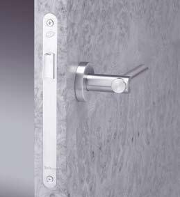 Briton 555 Briton 550 Bathroom lock The 10mm throw deadbolt is operated from inside by a single turn of the thumbturn.
