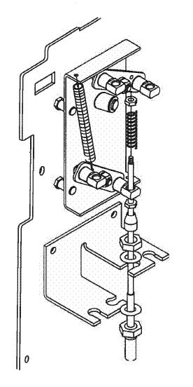 Figure 11. Step 9. Figure 10. Step 8 Step 9e: This step describes how to attach the cables to the interlock assemblies. Each breaker needs one long rod and one short rod attached.