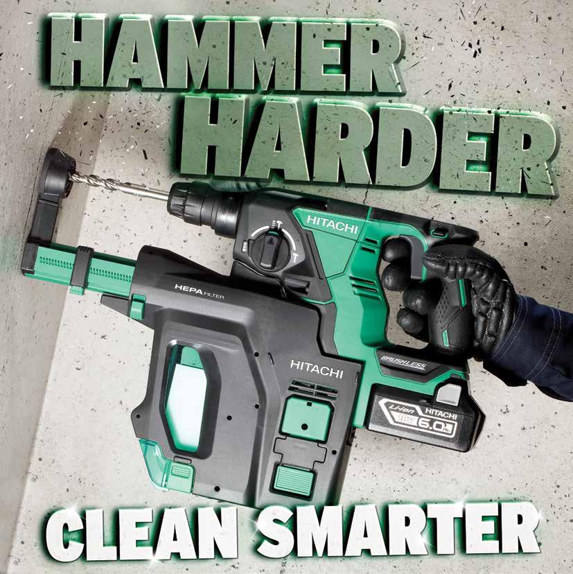 Cordless Rotary Hammers The Hitachi Cordless Solution 18V 6.0Ah Get A Set! Get Naked! All Hitachi cordless sets come standard with two batteries, charger and a carry case.