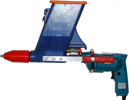 QUIKPOINT MORTAR GUN Uses all standard and pre-mixed pointing mortars. Vibrator fed auger drive assures constant mortar bead.