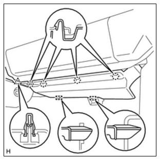 control cable from the hood lock control lever. Figure 3 8. Remove the No. 2 Instrument Panel Under Cover Sub-Assembly.