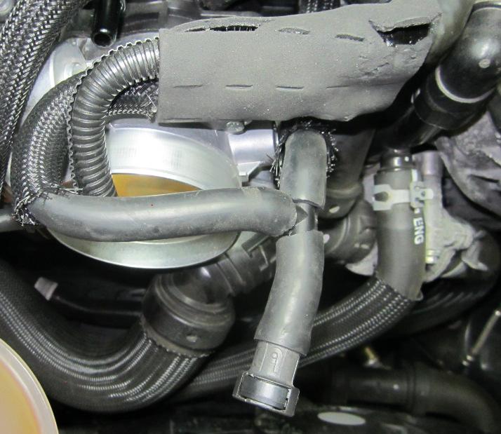 Modify hoses as shown using 3/8 T-connector.