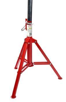 PJ3 PIPE JACKS 1,000kg / 2,205lbs load capacity Choice of fixed base or folding leg base Folding legs allow for easy storage and transportation Comprehensive range of head types