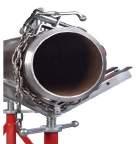 Maximum pipe diameter: 48" 'Bolt On' head unit can be utilised as a floor or bench