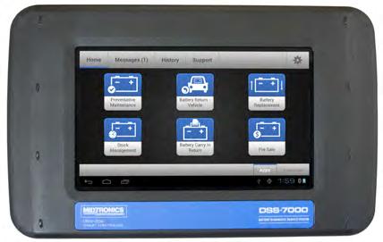 Tablet Controller Release Button: Press to release the Tablet Controller module from the Diagnostic Device.