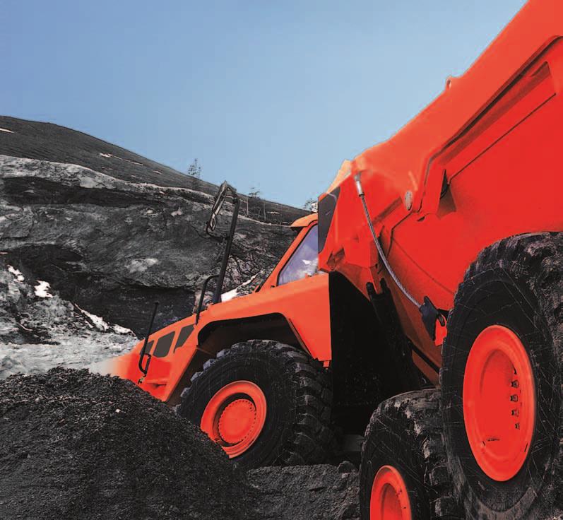 Stability DOOSAN MOXY S free-swinging rear tandem bogie and the special articulation system offer excellent performance and the best possible ground contact in soft and difficult terrain.