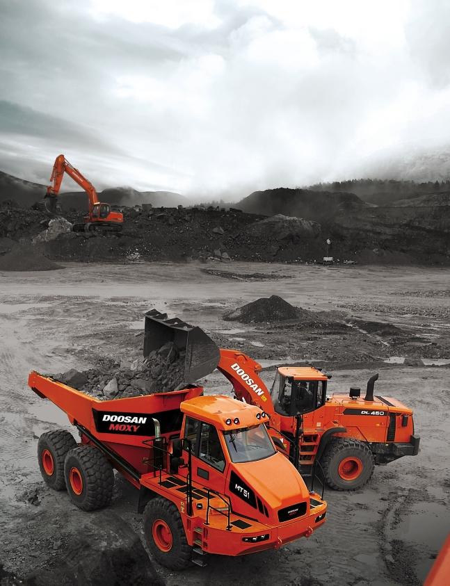 DOOSAN MOXY PLUS 1 CONCEPT Our goal has been to develop a new line of advanced reliable and cost effective articulated dump trucks, loaded with significant competitive advantages.