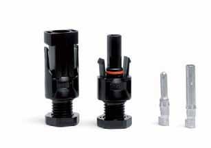 solar line 4 Connectors Technical Data: Pin size: Ø 4 mm Cable cross-section: ranging from 1.5 mm² to 6.