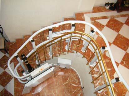 Special radii and spiral staircases Our high tech rail bending machines allow precise rail design.