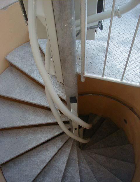 depending on the inclination of staircase).