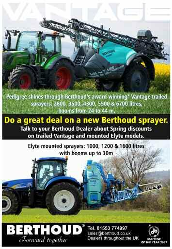 It can be specified with two very different tyre/wheel options Michelin SprayBib 380/90 R46 rowcrop or 650/60 R38 low ground pressure tyres.