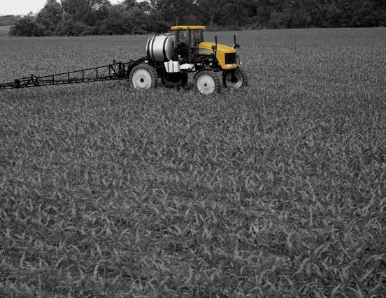 Yet, so efficient. The SpraCoupe 7000 Series sprayer features a brawny 174 hp Perkins 1106D diesel engine with a cast-iron block that produces 8% more low-speed torque than previous models.