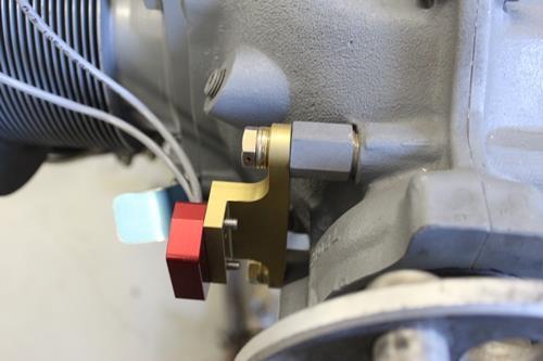 If you have two cables, place one light washer between the hex nut and gold sensor mount.