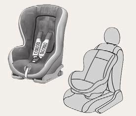 05 136 Safety When fitting an ISOFIX child seat to the left-hand rear position of the bench seat, before fitting the seat, first move the centre rear seat belt towards the middle of the vehicle, so
