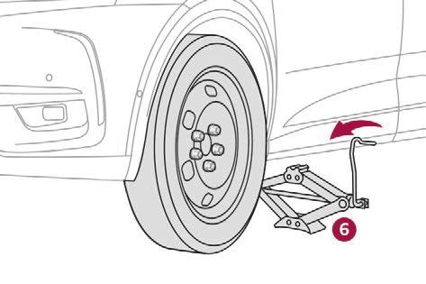 vehicle. Otherwise, there is a risk of damage to the vehicle and/or of the jack dropping Risk of injury! Fitting a wheel F Put the wheel in place on the hub.