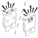 Changing a fuse Before changing a fuse: F identify the cause of the failure and correct it, F all electrical consumers must be switched off, F immobilise the vehicle and switch off the ignition, F