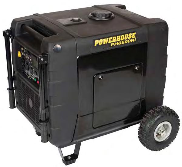 Standard features include remote electric start, a 120/240 V switch, four power outlets and a 12 V utility connection. It has a powerful 11.6 hp engine and can run up to 12.