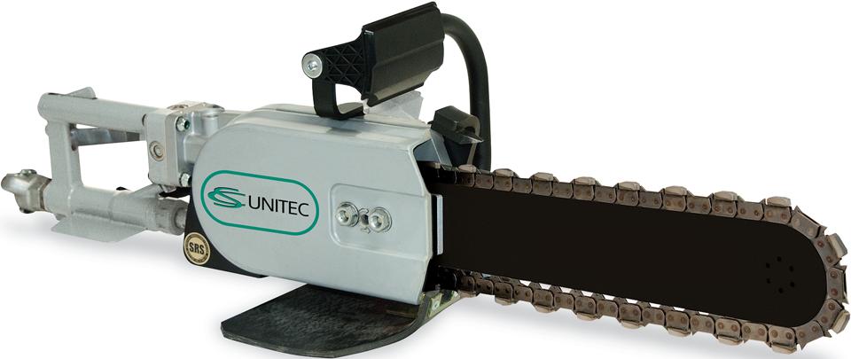Built-in Wallwalker provides leverage advantage to make cutting easier AirFORCE F4 Diamond Chains Optimized for pneumatic chainsawing CS Unitec Offers 2 Types of Concrete Chain Saws to Meet Your