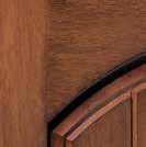 BARRINGTON SIERRA SLAB MOCHA STAIN ON MAHOGANY FIBERGLASS DOORS The beauty of wood without the worries.
