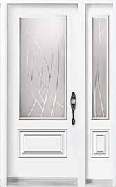 Our Classic Series door glass comes in a variety of silkscreen, etched and