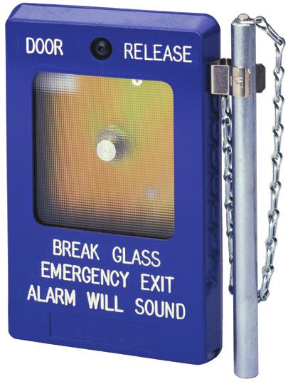 2-679-0650 Emergency Door Release Ideal for immediate unlocking of doors that are equipped with Fail Safe electric locks and may influence approval of an electric lock system Built-in alarm may be