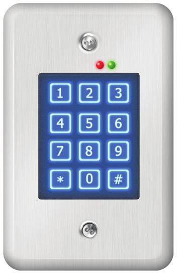 2915/2916/2916P Heavy Duty Keypad Stand alone digital keypad Designed to control access of a single entry point for facilities with up to 500 users Each user assigned a personal identification number