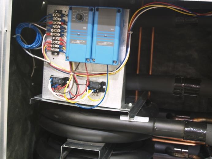 Temperature Control / Compressor Staging Panel (Note: