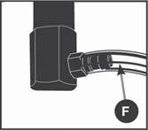 Do not attempt to change nozzles while pressure washer is running. Turn engine off before changing nozzles. 1. Pull quick-connect coupler (E) back and insert nozzle (K). 2.
