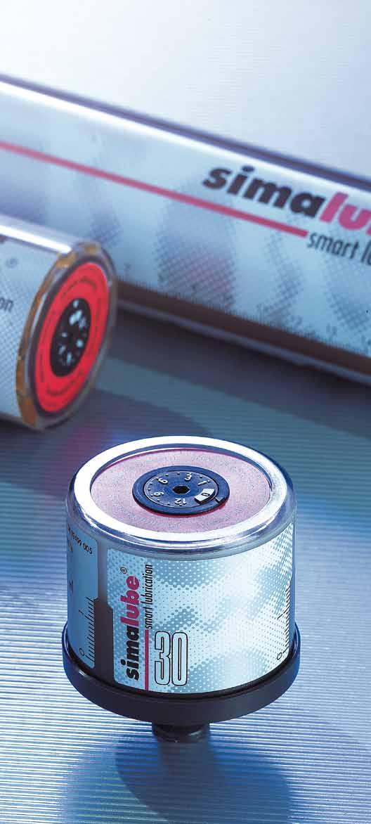 Universal application simalube is available with a wide range of standard greases and oils. Customer specific lubricants can be used if suitable.