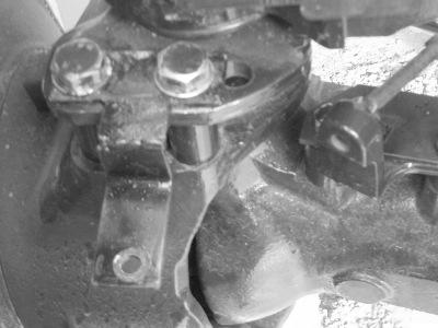 Install Wheel Angle Sensor Brackets-With Mud Flaps 11. Attach the Wheel Angle Sensor Linkage Rod Bracket with the bolts that were removed earlier.
