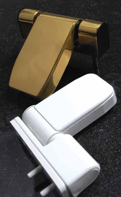 situ. With the pleasing sightlines of a butt hinge, the Elevator has mechanical adjustment to offer any installer the necessary flexibility to