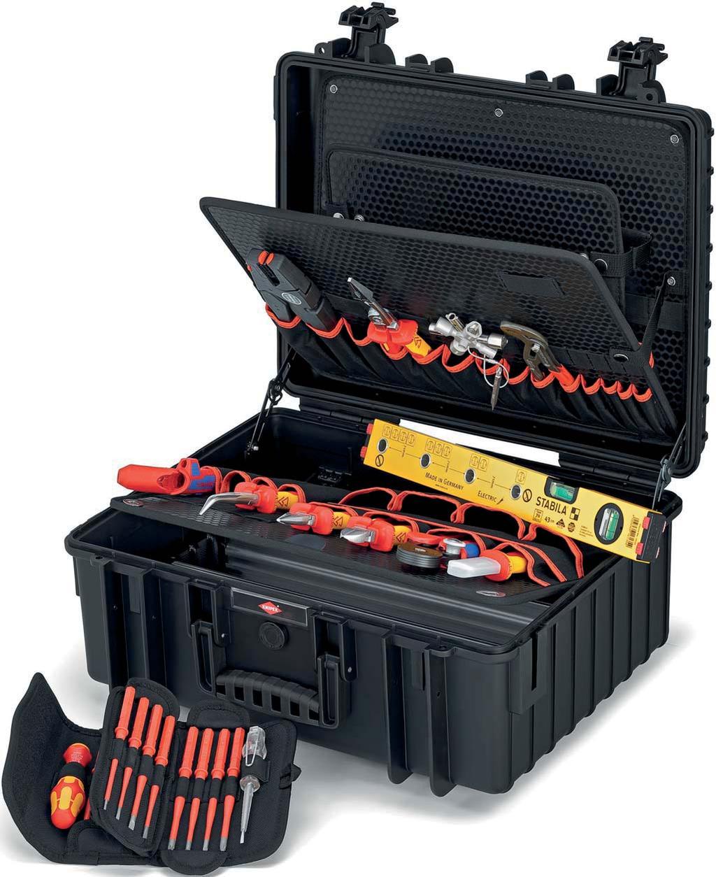 Tool Case Robust34 Electric 26 parts For the touhest operatin conditions: dust-tiht, waterproof and temperature resistant Filled with 26 branded tools for professional electricians > Fit to fly case,