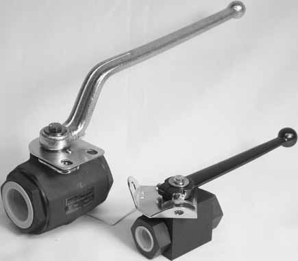 Ball Valves Ball Valve Locking Devices Description: In situations where the opening or closing of a ball valve can cause severe damage or personal injury, HYDAC recommends the installation of a
