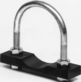 Standard Clamps U-bolt Clamps Description U-bolt clamps are a simple solution for securing pipes and other cylindrical objects. The clamps consist of a threaded U and a contoured saddle.