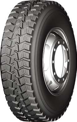 Excellent load capability, onger mileage, High Speed. STD. RI 295/80R22.5 DRIVE IV Applicatiom: Drive Wheel for On/Off Road use.