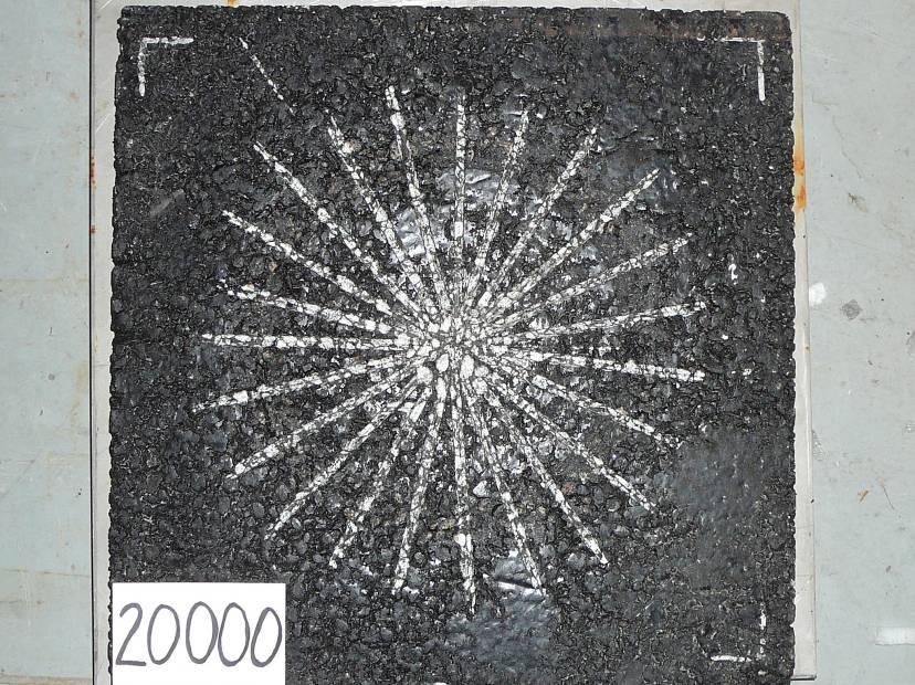 FIGURE 4.19 Grooved Slab after Polishing. The primary purpose of the experiment was to investigate how the grooves in the SMA would stand up to traffic.
