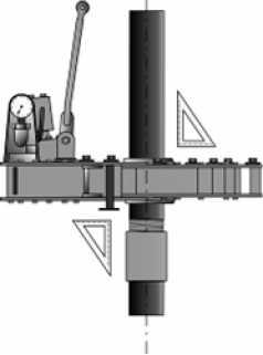 Tongs shall be equipped with clamps for specific pipe sizes to ensure a larger contact area with the pipe body. Clamp diameter shall be 1 % greater than pipe nominal diameter.