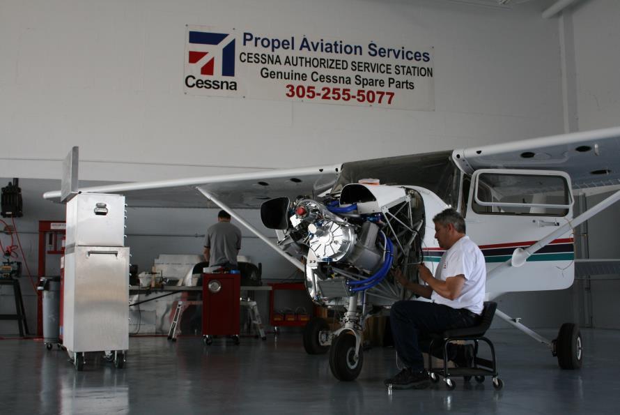 We retrofitted two 172R aircraft for Air Kufra and a 172S for Gulf Pearl Aviation to augment their training fleets.