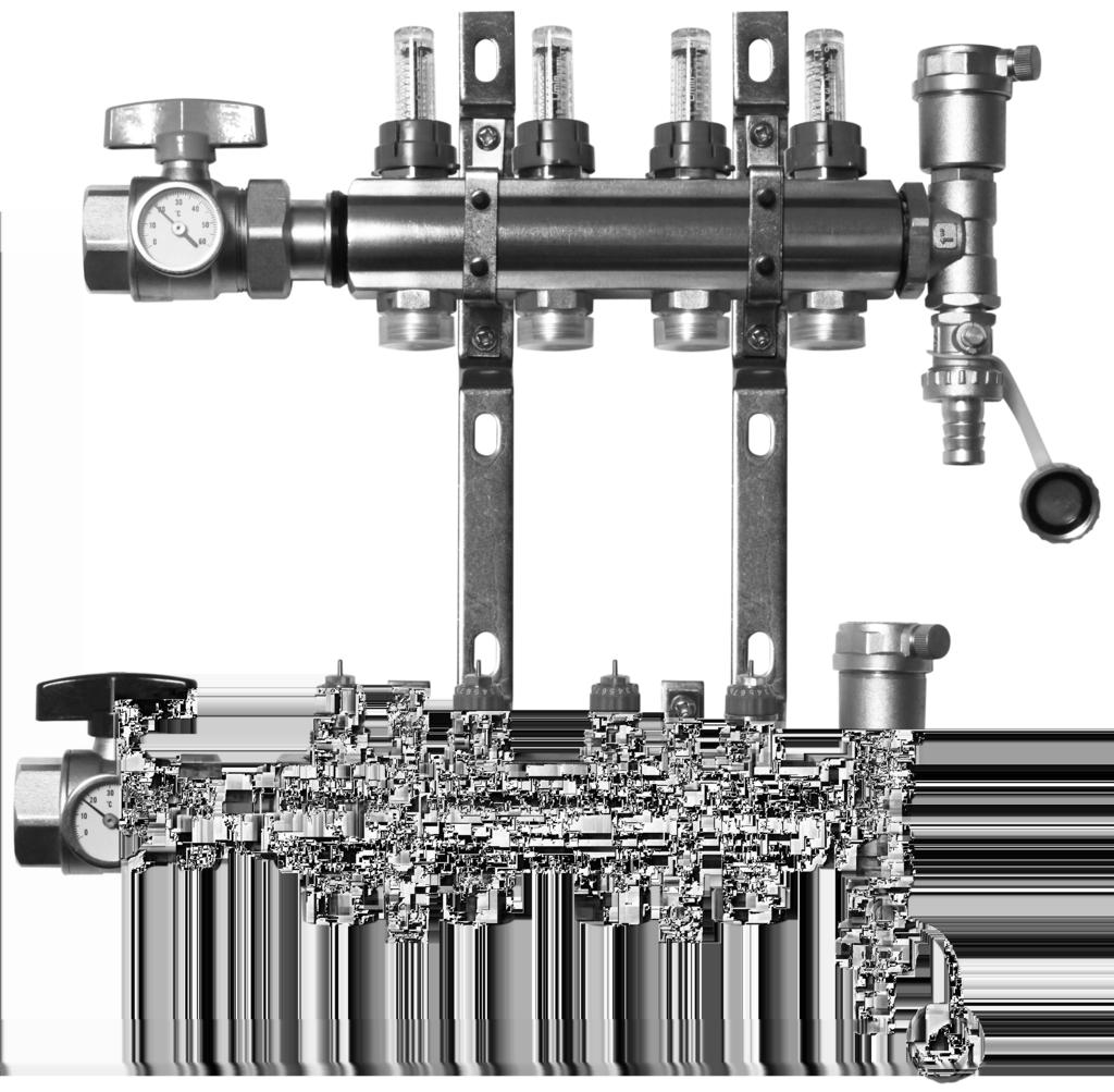 Data Sheet Application Manifold with flowmeter Manifold without flowmeter The Manifold FHF is used for controlling water flow in under floor heating systems.