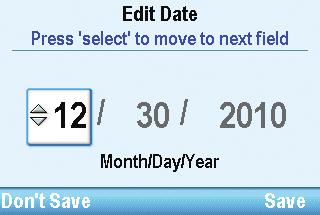 Note: This example shows the Month/Day/Year date format.