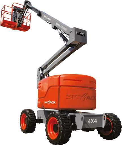 ARTICULATING BOOM LIFTS 16 METRE SKYJACK SJ46AJ 16m booms are ideal for any commercial building/warehouse Best in class/reach for size Oscillating axle that can handle rough terrain 7KVA power to