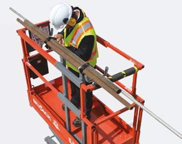 The brackets are clamped together with nuts and bolts to keep the rack secured Durable nylon straps to keep load secure Mounted on the main platform of the machine.