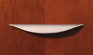 Solid wood fluted edges finished in either a rich satin gloss