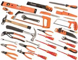 TRADE KITS BAHCO Trade sets provide a complete set of tools for basic maintenance, electricians, plumbers