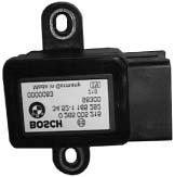 Combined Rotation Rate/Lateral Acceleration Sensor (Bosch DSC III 5.7) On DSC III (Bosch 5.7) the Rotation Rate sensor and the Lateral Acceleration sensor have been combined into one unit.