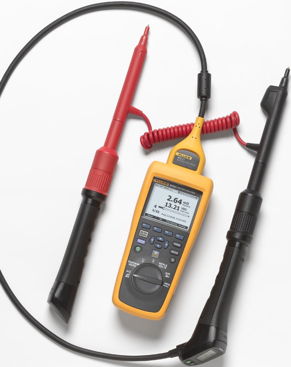 The new Fluke 500 Series Battery Analyzer is ideal test tool for maintenance, troubleshooting and performance testing of individual stationary batteries and battery banks used in critical battery